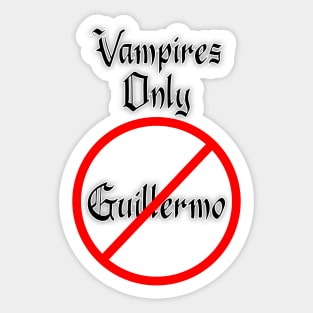 Vampires only. Sticker